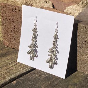Lightweight Dangly Silver Earrings